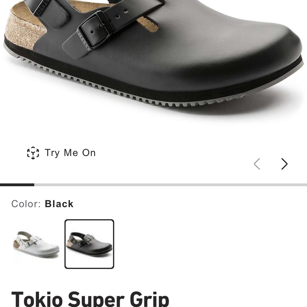 Birkenstock Tokio Super Grip Black Clogs